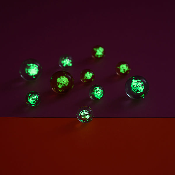 Magische Murmeln, Pink - Glow in the Dark, 12 Stück in Geschenkverpackung