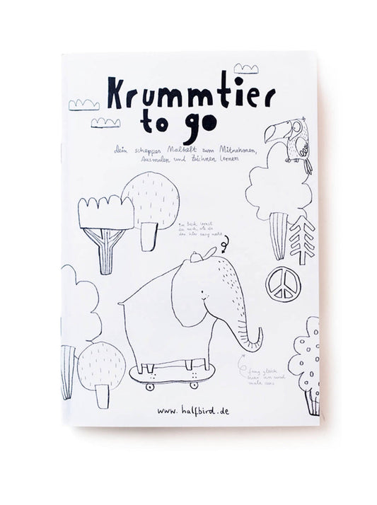 Krummtier to go - Malbuch, Halfbird