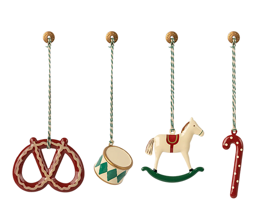 Maileg, Ornament-Set aus Metall - Peter`s Christmas