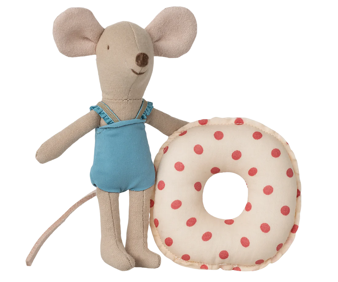 Strandmaus & Luftmatratze, Kleine Schwester -Punkte, Maileg