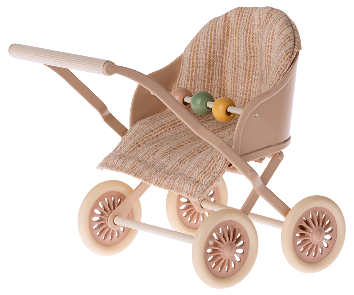 Maileg, Kinderwagen, Baby - Rose