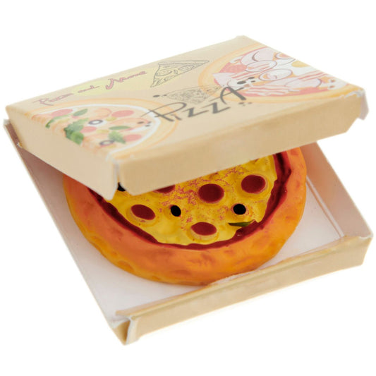 Miniatur Pizza im Pizzakarton 3,2x3,2cm, Rico Design