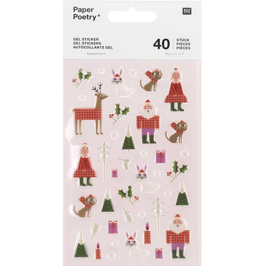 PAPER POETRY, GELSTICKER WEIHNACHTSMANN 1 BLATT