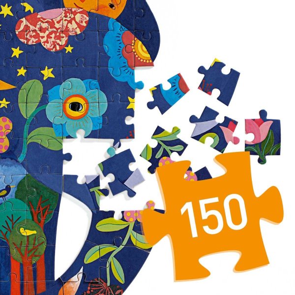 Puzzle: Puzz'Art Elefant - 150 Teile, Djeco