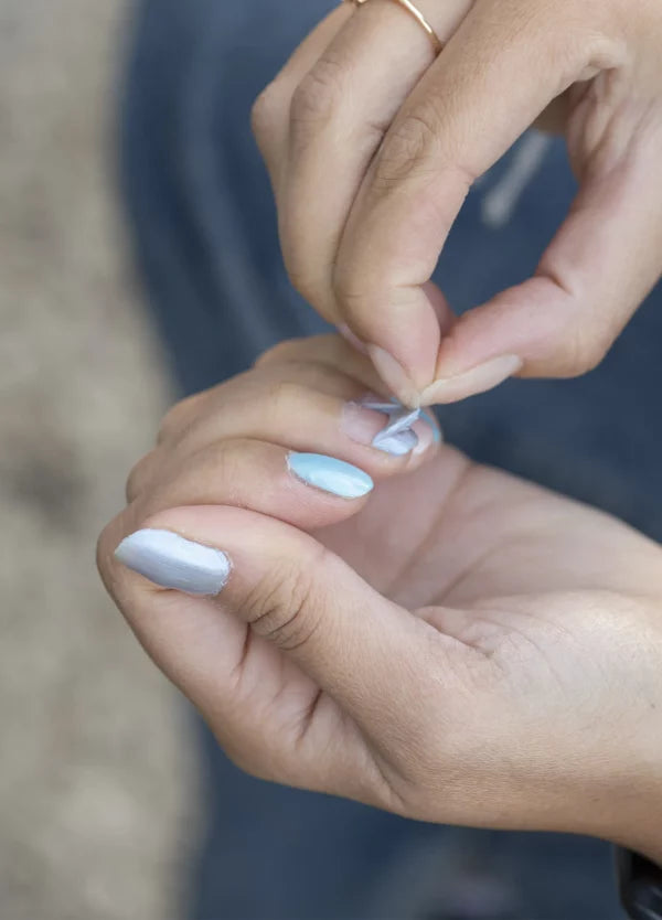 Namaki, Kindernagellack Einzeln • Silber Blau