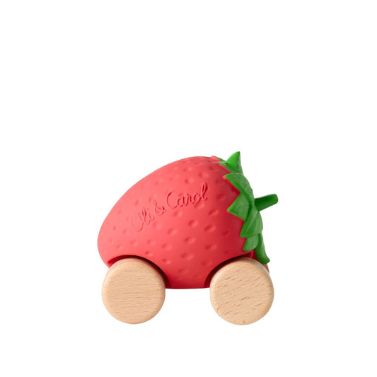Oli & Carol,  Beißspielzeug, Sweetie the Strawberry Baby Car Toy